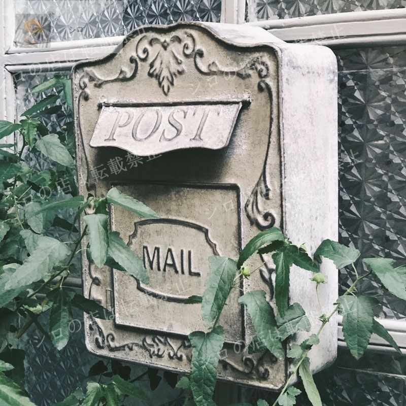 郵便ポスト オブジェ 壁掛け アンティーク調 おしゃれ かわいい インテリア 北欧 コンパクト ヴィンテージ調 レトロ調 メールボックスxz