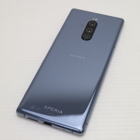 超美品 SOV40 Xperia 1 グレー スマホ 本体 白ロム 土日祝発送OK