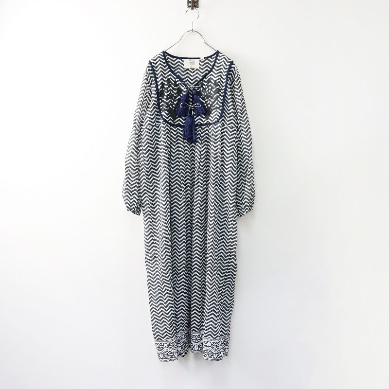 SZ blockprints ワンピースキティドレス