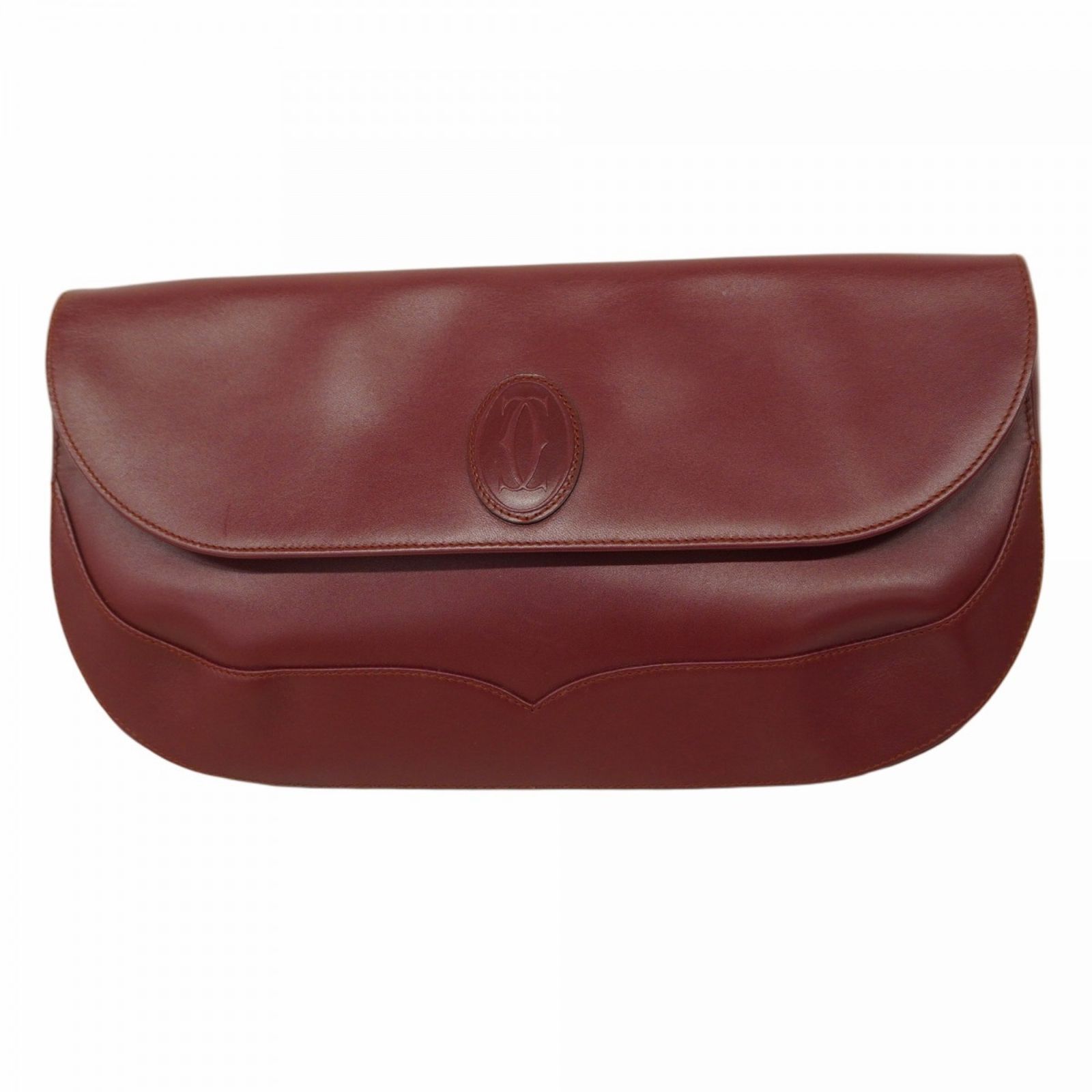カルティエ Cartier カルティエ クラッチバッグ マスト レザー ボルドー レディース P1315266