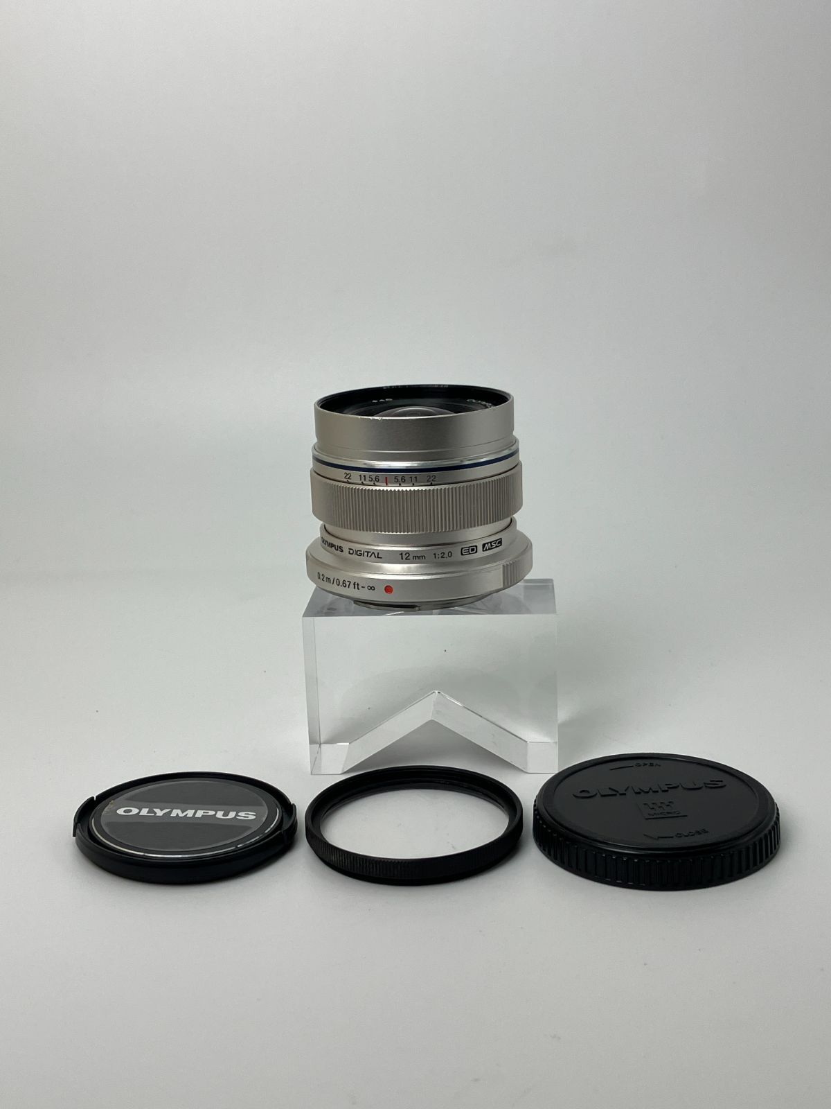 返品保証 動作 済 OLYMPUS M.ZUIKO DIGITAL ED 12mm F2.0 シルバー