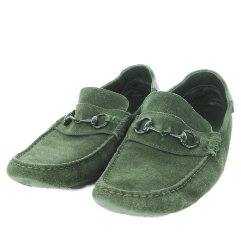 グッチ GUCCI モカシン ローファー スリッポン スエード ホース