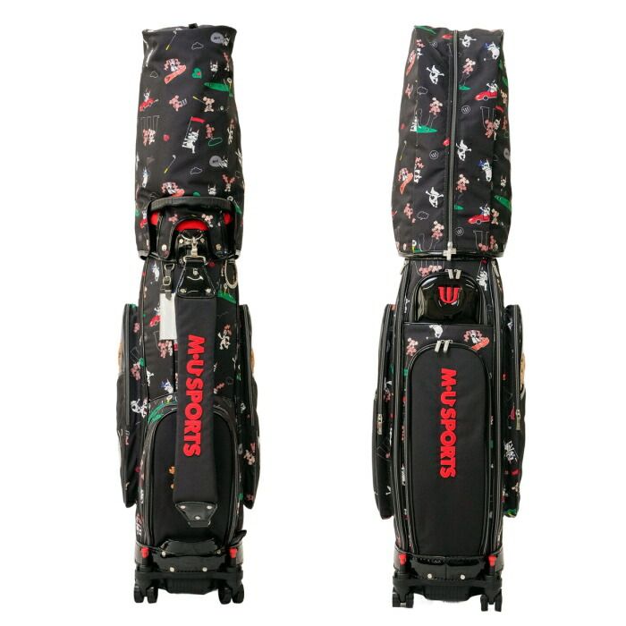 mu sportsキャディーバック キャスター付き 希少 MU SPORTS MU