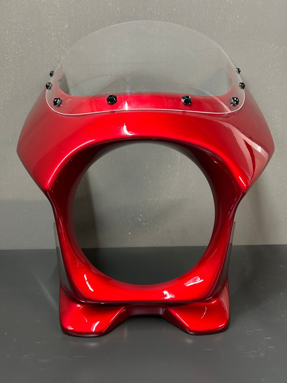 Z650RS ビキニカウル キャンディミディアムレッド 純正色 ショートスクリーン クリア マウントボルト ボルト類一式付属