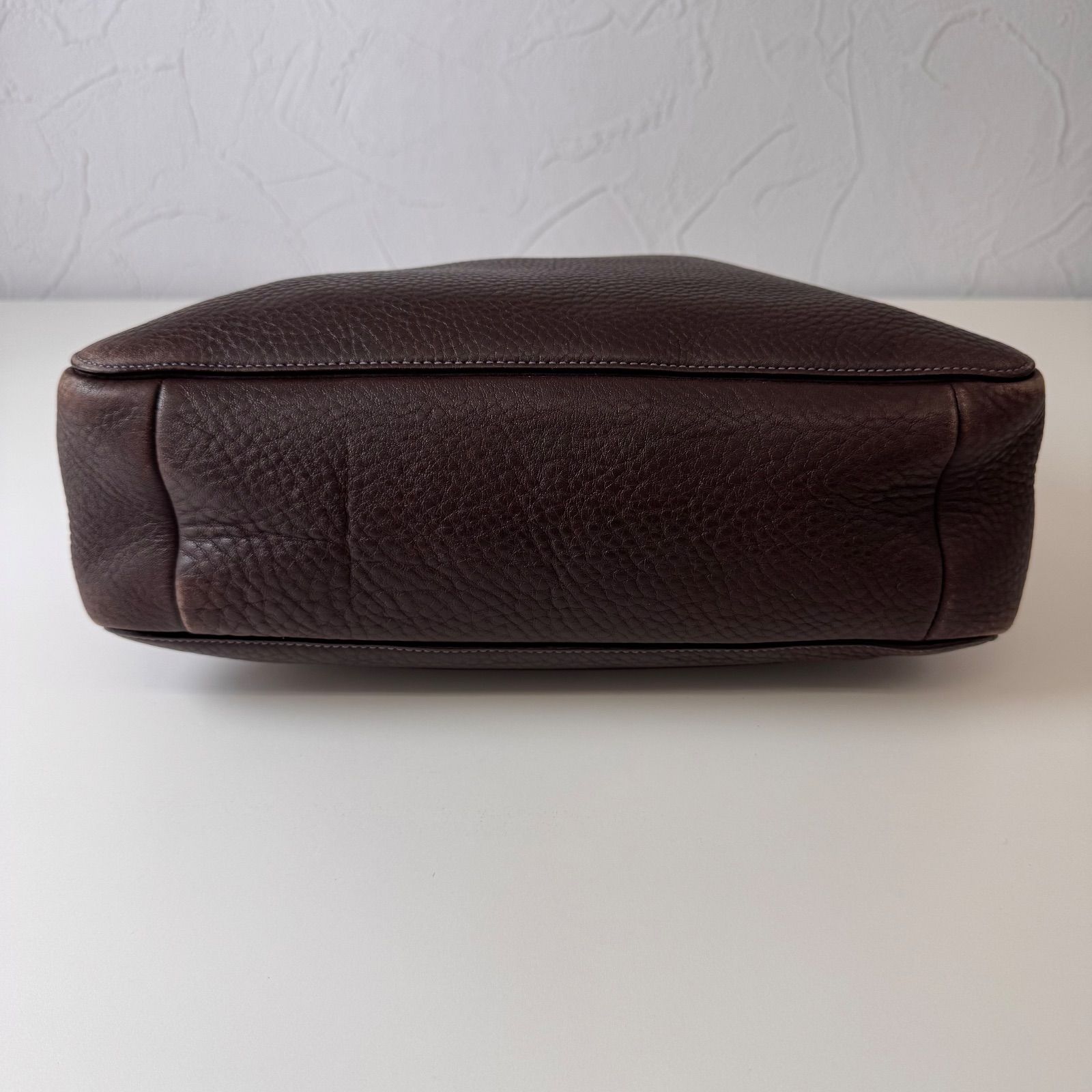 【美品】コーチ ショルダーバッグ 肩掛け レザー シボ革 ブラウン ✨Cランク COACH コーチ ワンショルダーバッグ ハンドバッグ