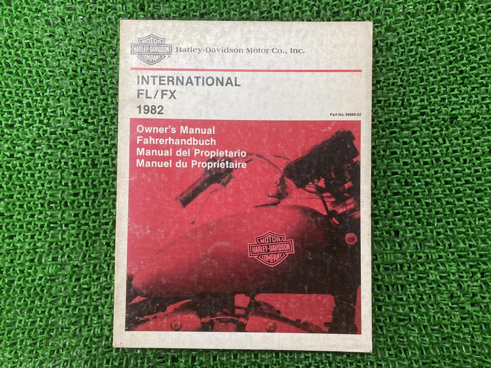 FL FX オーナーズマニュアル ハーレー 正規 バイク 整備書 1982年