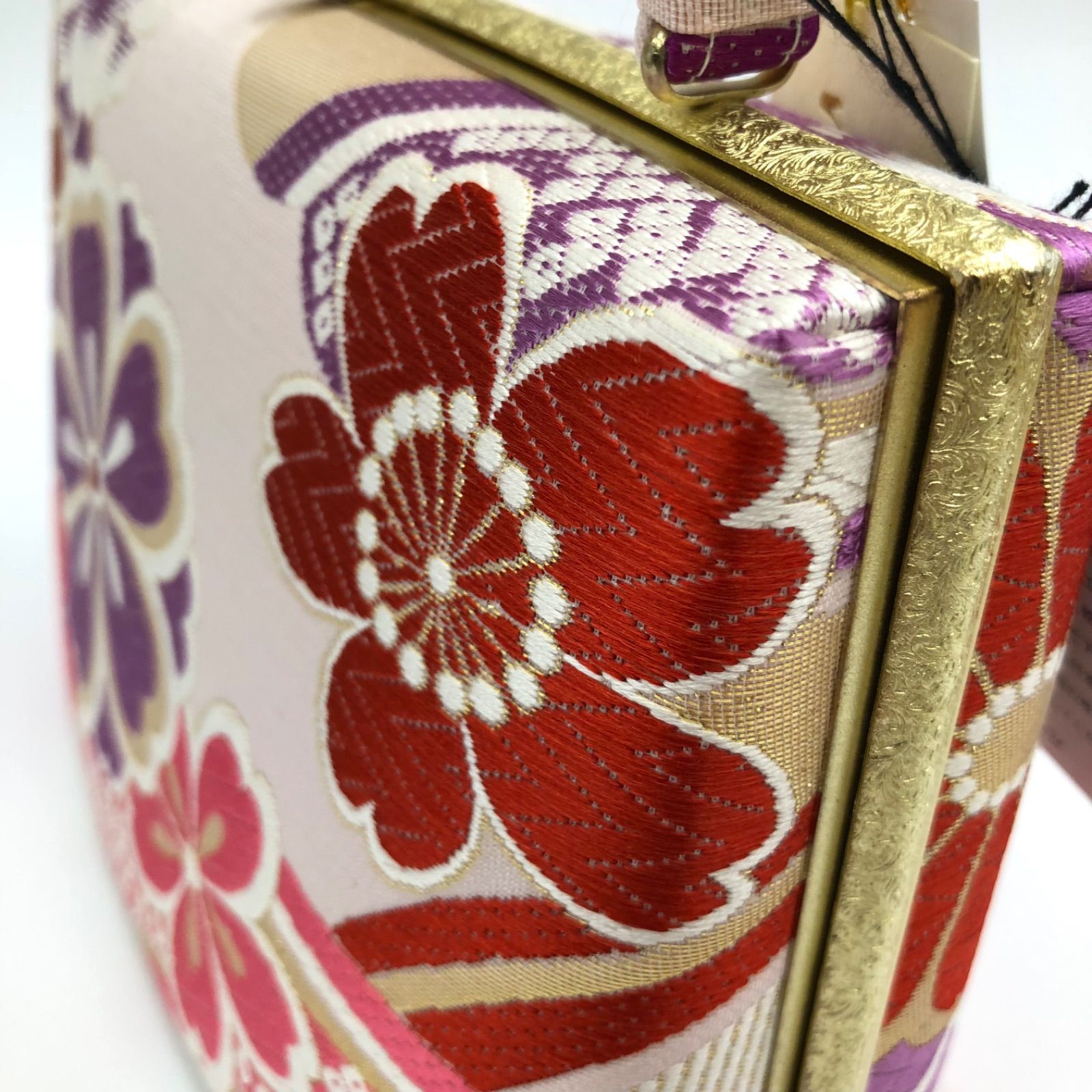 振袖用草履バックセット 草履Mサイズ（22～23.5cm）沙織 赤
