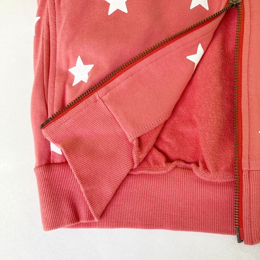 サイズ：M CALLAWAY キャロウェイ フルジップパーカー 星柄 ピンク系