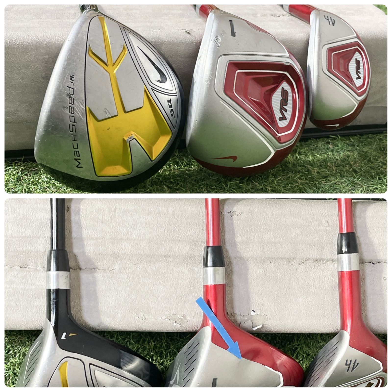 訳あり ジュニア MIZUNO クラブ10点セット ミズノ 子供 ゴルフ 訳あり