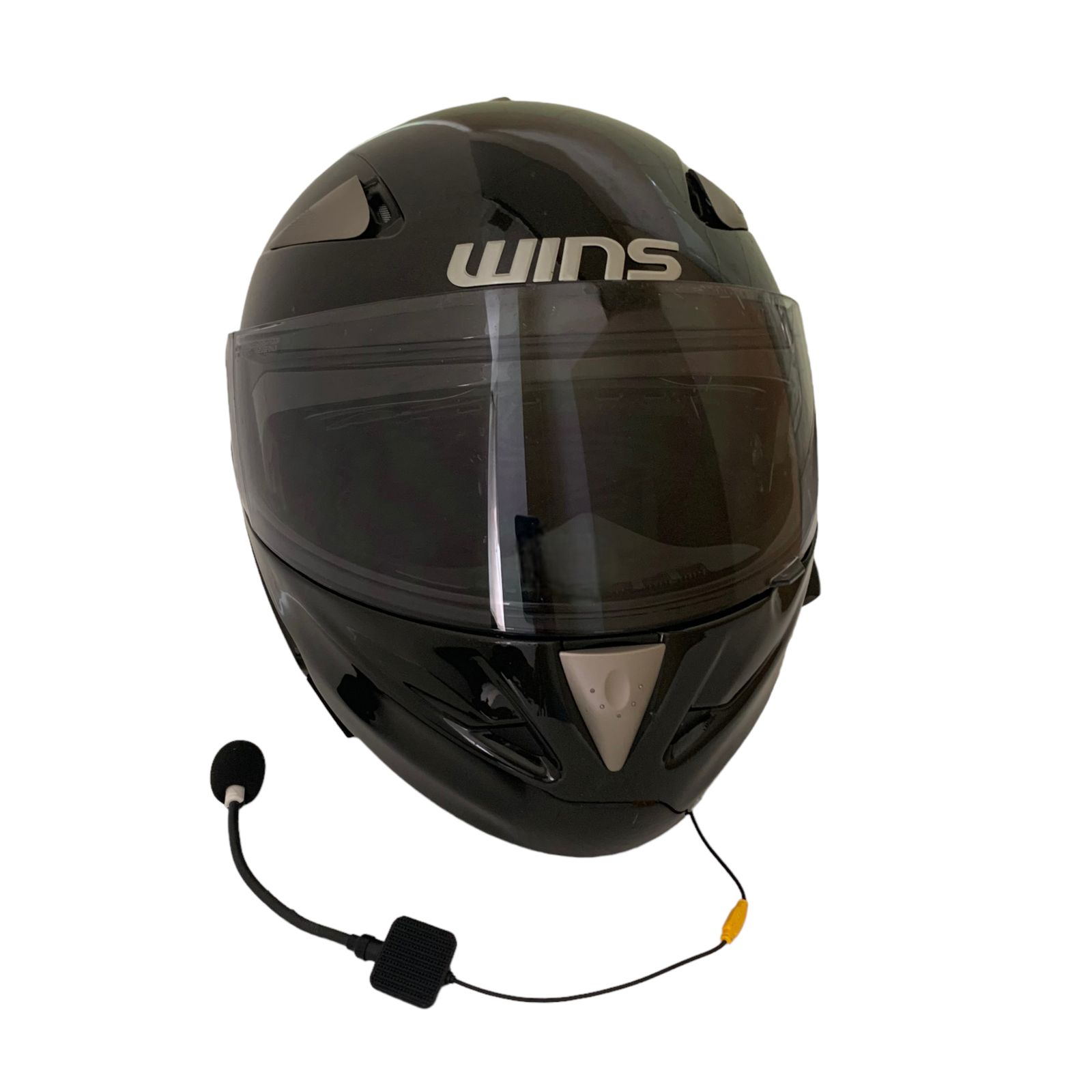 WINS ヘルメット CR-1 Lサイズ メタルブラック 2022年製 インカム用 