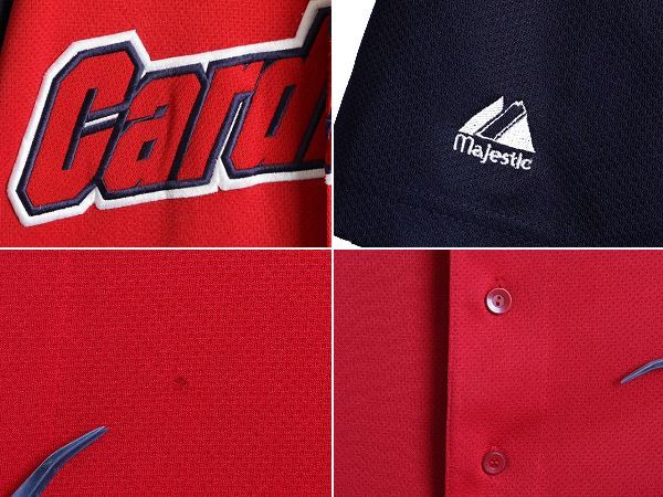 90s 00s MLB Majestic カージナルス ベースボールシャツ XL MAJESTIC MLB CARDINALS/マジェスティック セントルイス