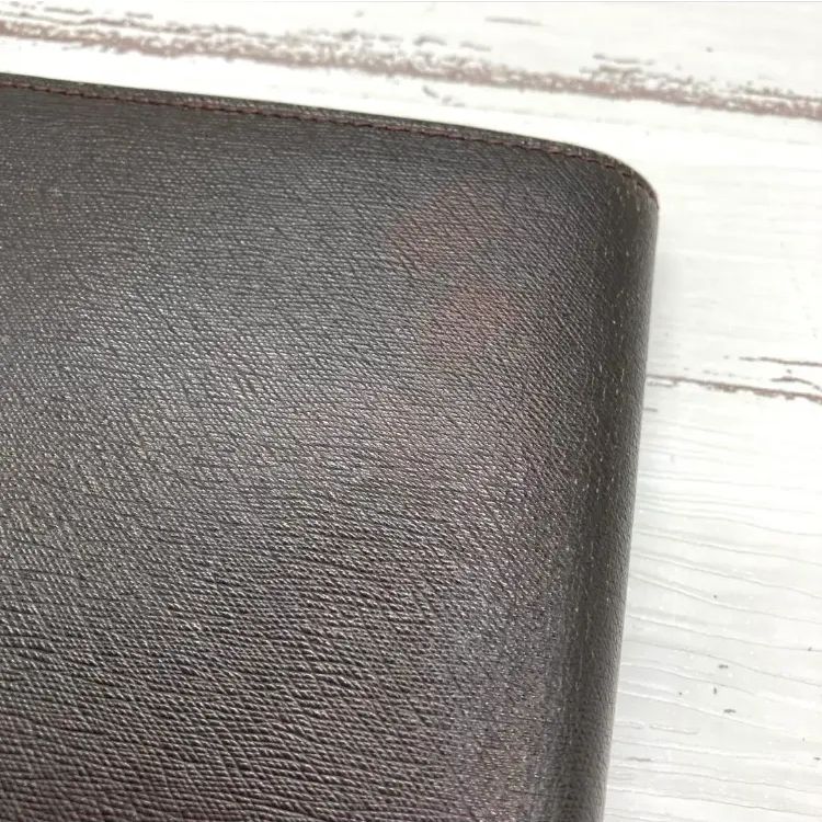 【美品】ダンヒルdunhill 本革 二つ折り財布 ダークブラウン Dunhill - 極美品 ダンヒル dunhill 財布 二つ折り メンズ