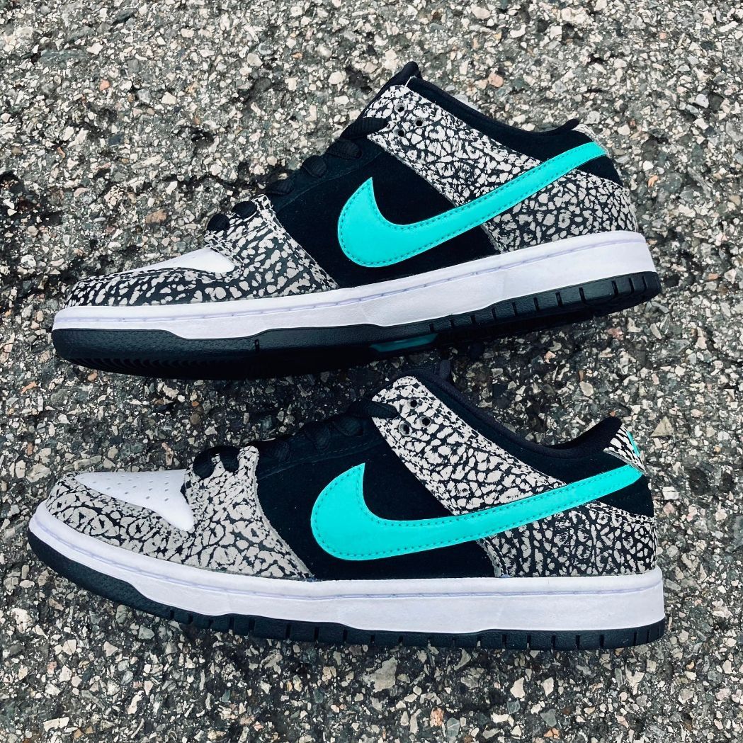 NikeSB ダンク ロー ""エレファント"" SB Dunk Low ""atmos Elephant"" ナイキ エスビー ダンク ロー エレファント BQ6817-009 メンズ スニーカー ランニングシューズ