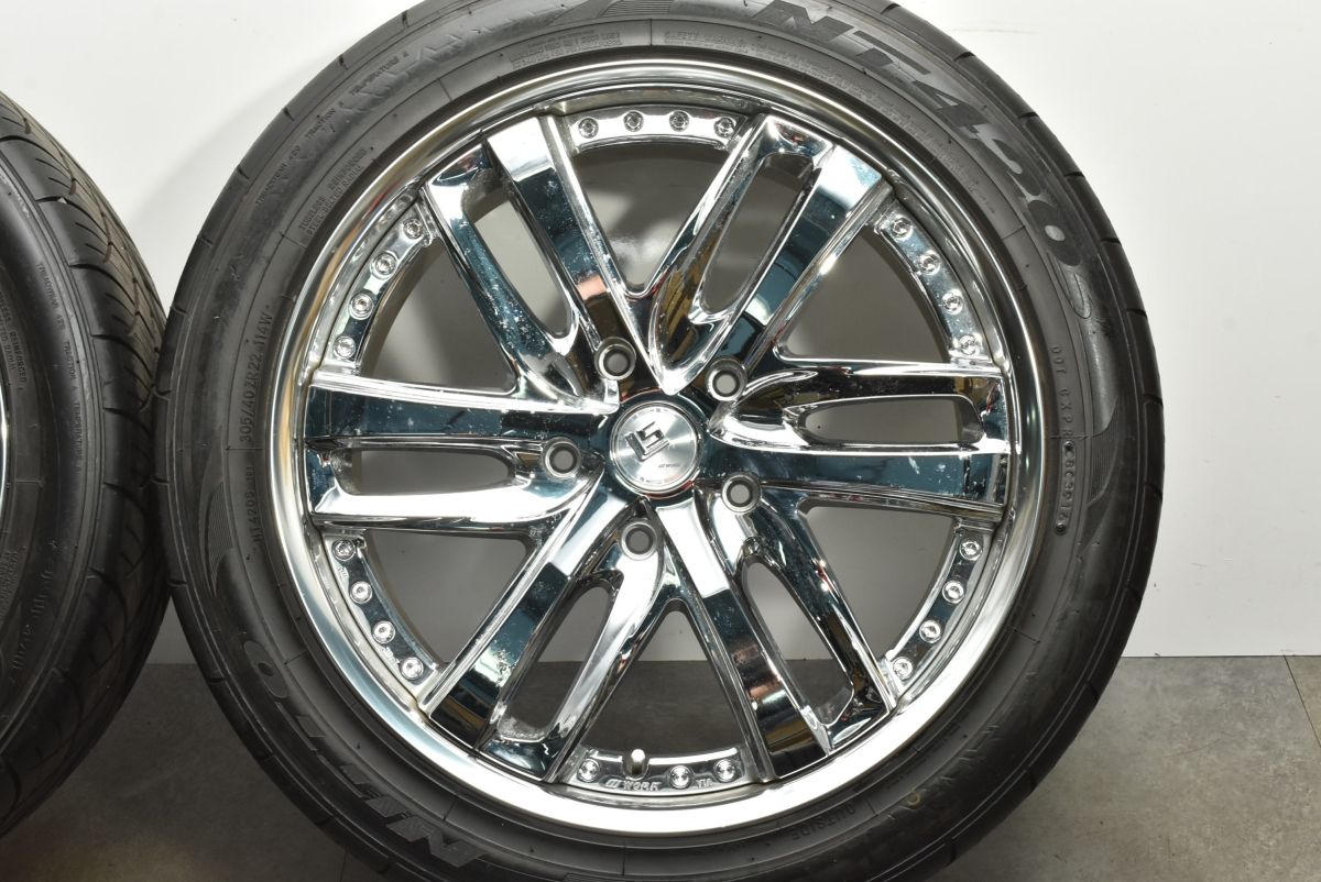 3ピース】WORK LS BRIGHTRING SUV 22in 10J +52 PCD150 ニットー