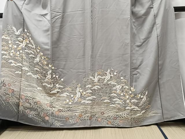 金駒刺繍 刺繍 金彩 鶴 牡丹 振袖 晴れの日 成人式 卒業式 着物 114p