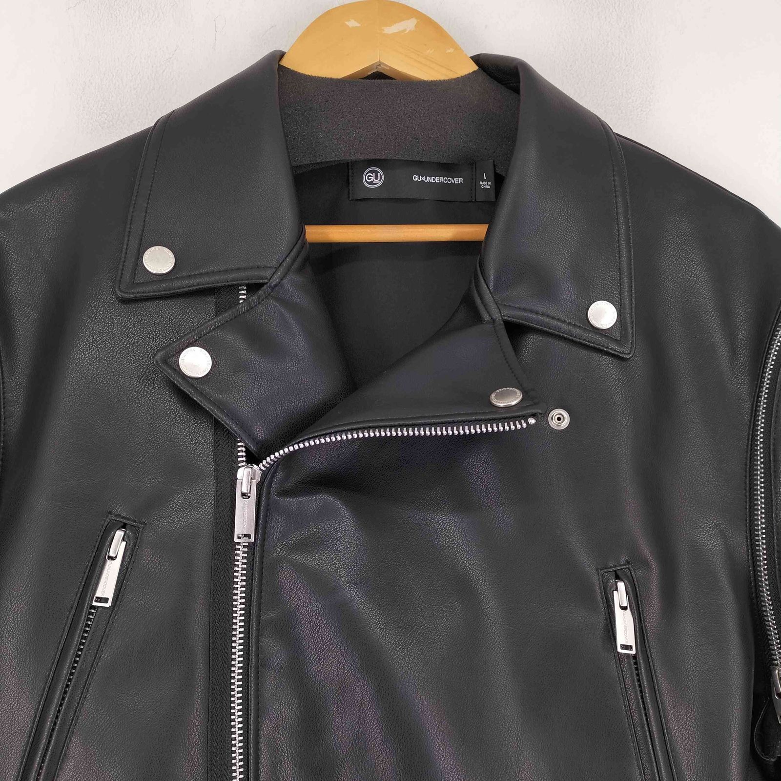 名作アンダーカバー 13AW 骨レザーパッチ MA-1 ブラック サイズ3