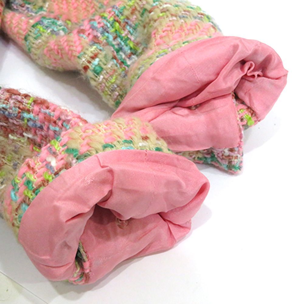 希少】CHANEL シャネル ツイードジャケット ピンク ココボタン