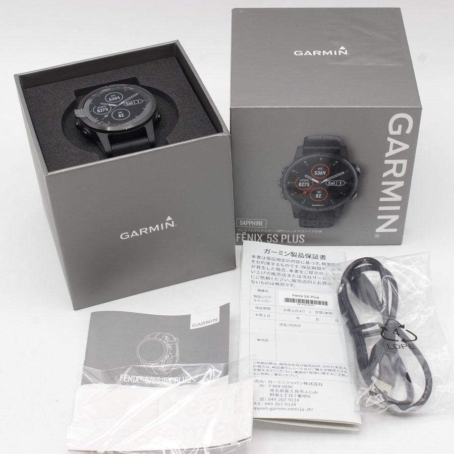 garmin fenix 5s plus sapphire black