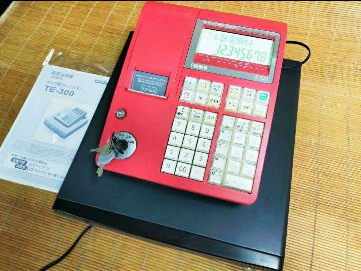 カシオレジスター TE-300 フル設定無料 コンパクト型 n32778