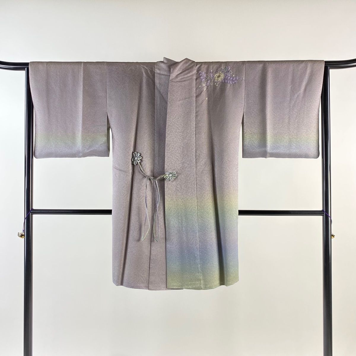 道中着 身丈95cm 裄丈64.5cm M 久保田一竹工房 和装コート 落款