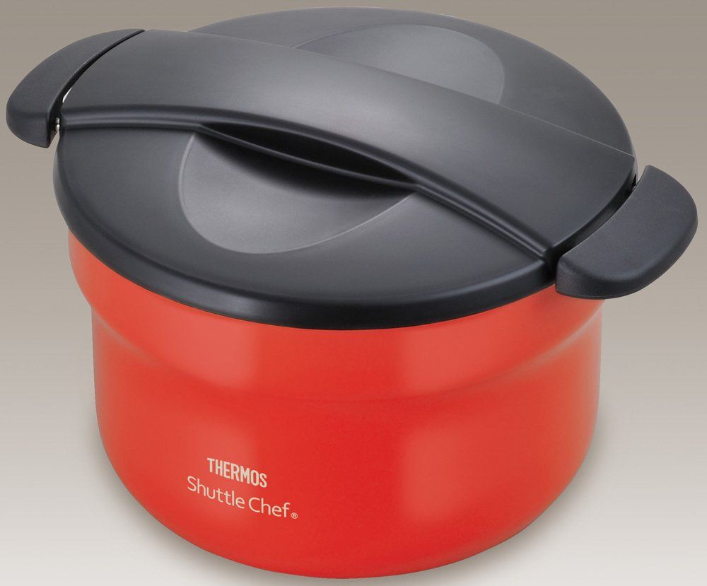 サーモス 真空保温調理器 シャトルシェフ 2.8L 3 5人用 トマト KBF-3001 TOM レッド