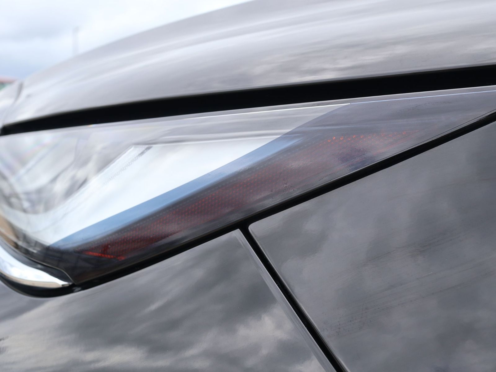 Tint+カット済み ハリアー80系 アイライン スモークフィルム MXUA80/MXUA85/AXUH80/AXUH85 ヘッドライト用 (サイドマーカー部のみ覆うタイプ) 80 ハリアー Type3