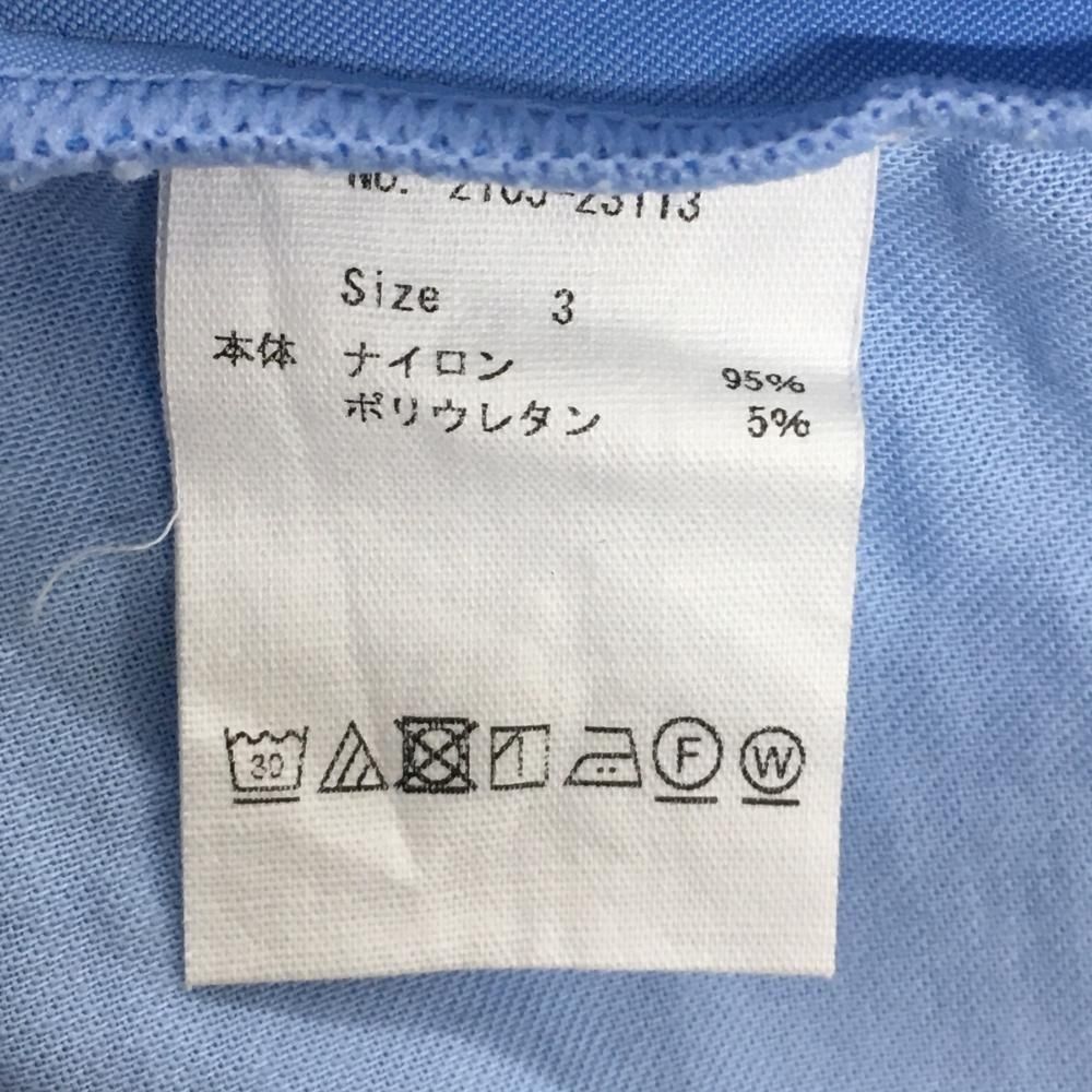 【超美品】CPG パンツ ライトブルー ストレッチ シリコンワッペン  メンズ 3(L) ゴルフウェア 2023年モデル CPG 超美品】CPG パンツ ライトブルー ストレッチ シリコンワッペン