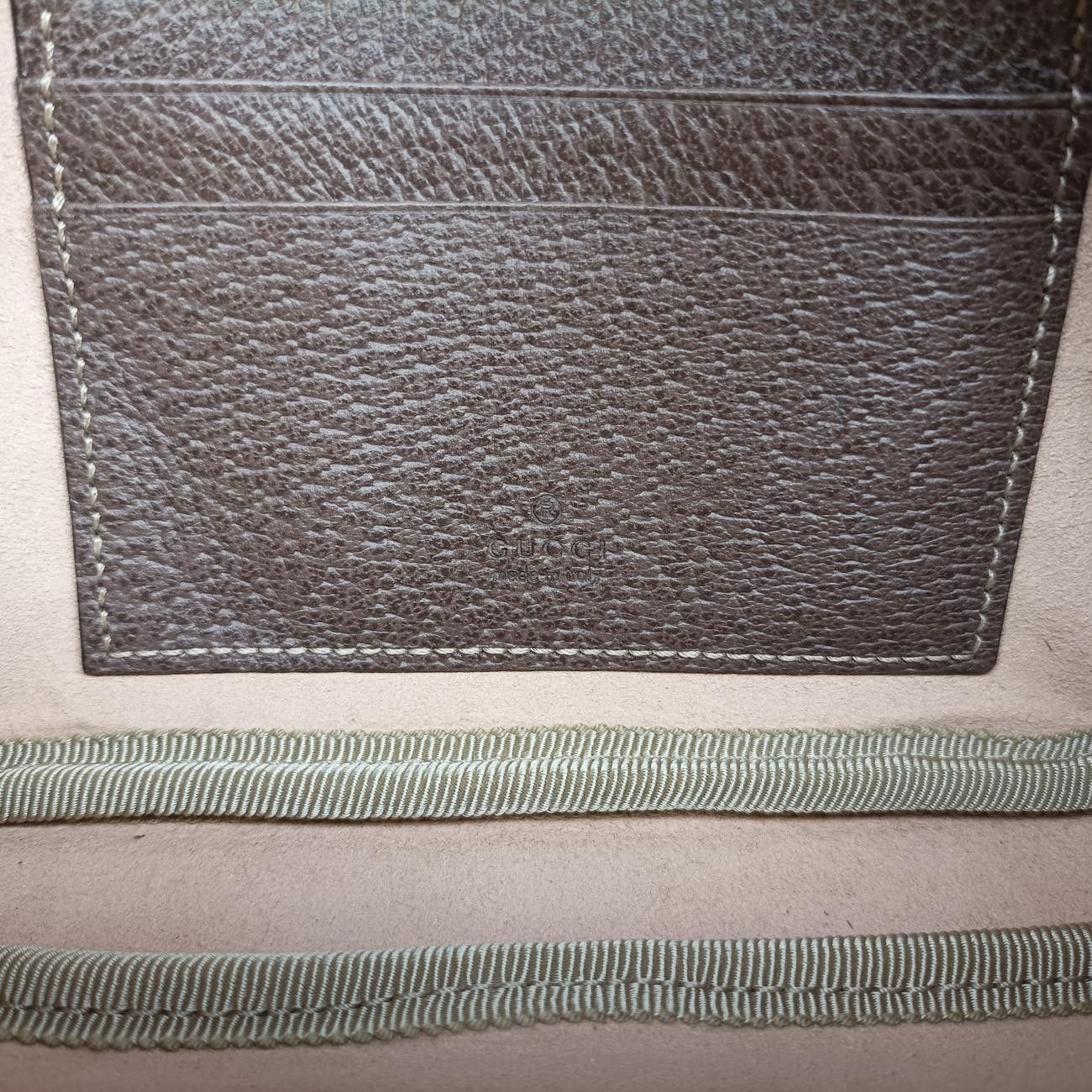 グッチGucciオフィディアブラウンPVCコーティングキャンバス×レザー519308