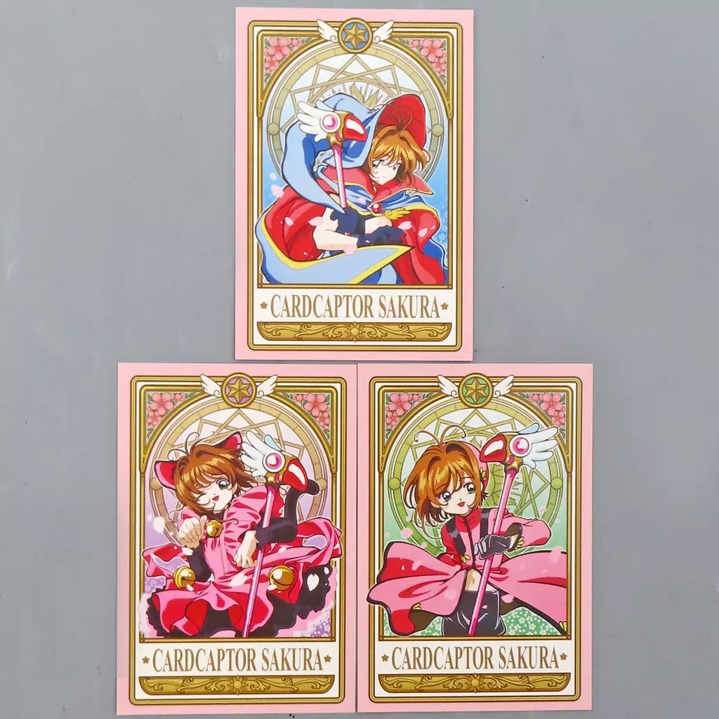 中古】ポストカード 木之本桜(アニメ絵) ポストカードセットB(3枚組