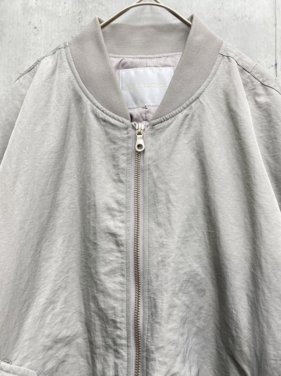 RIVE DROITE リヴドロワ 中綿入り MA-1 ブルゾン ジャケット sizeF グレー ◆ ◎レディース