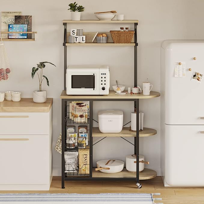 便利なコンロ横収納ラック 3段式 幅53×奥行15×高さ51cm 耐荷重5