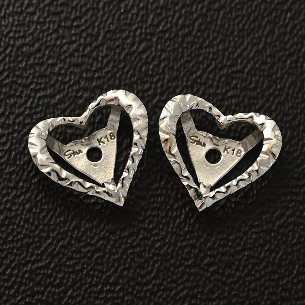 【スタージュエリー】2way18金ハートモチーフルビーピアス STAR JEWELRY スタージュエリー ハートモチーフ・7月 誕生石