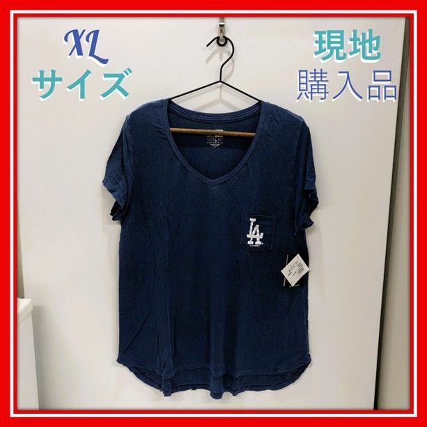 MLB公式・訳あり特価】ドジャース レディースTシャツ XLサイズ