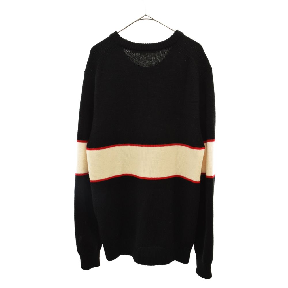 GIVENCHY (ジバンシィ) 20AW Logo-Intarsia Wool Sweater BM900G400M ロゴ インターシャ ウール  セーター ニット クルーネック ブラック - メルカリ