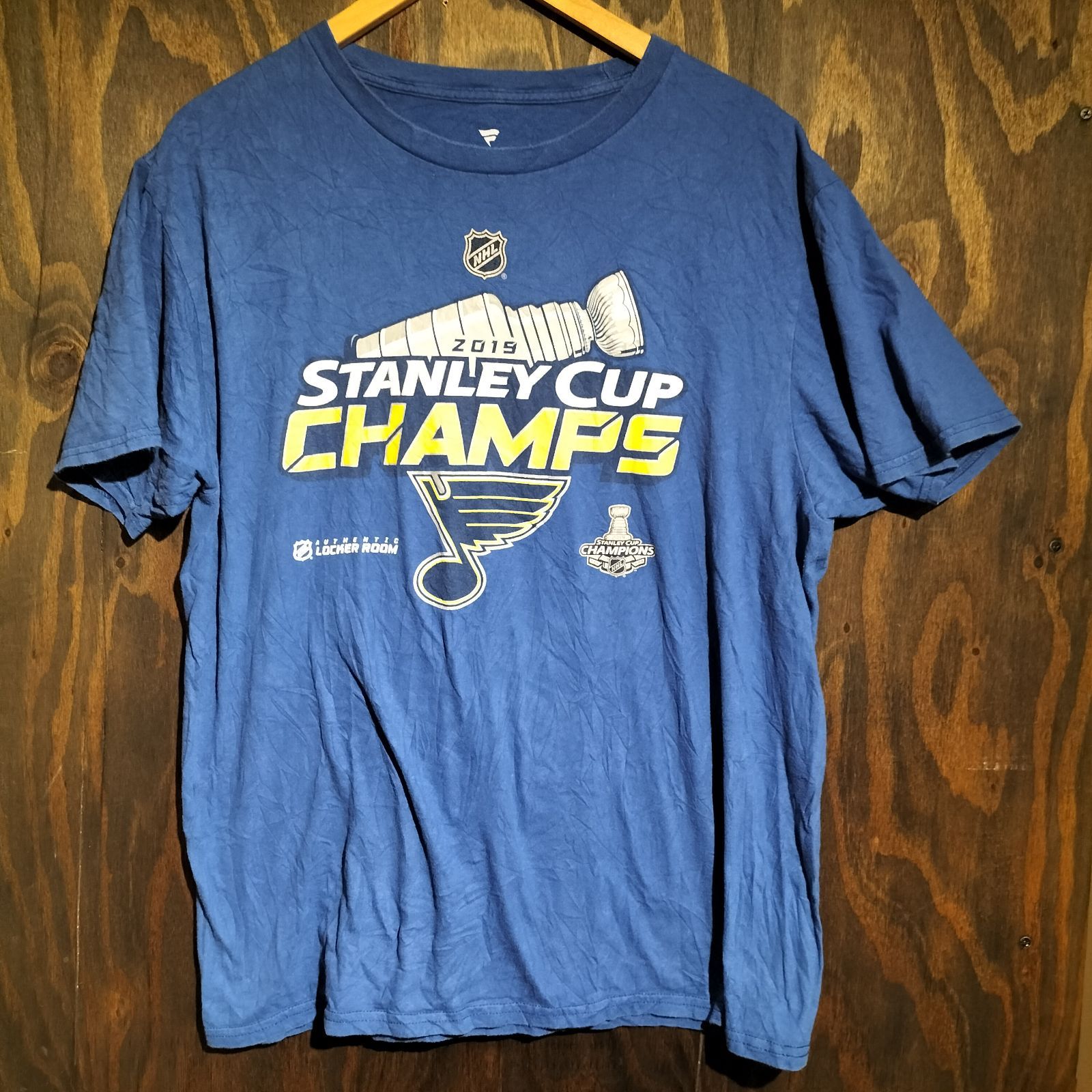 St. Louis Blues 2019 Stanley Cup Champions Tシャツ NHL公式 ファナ 