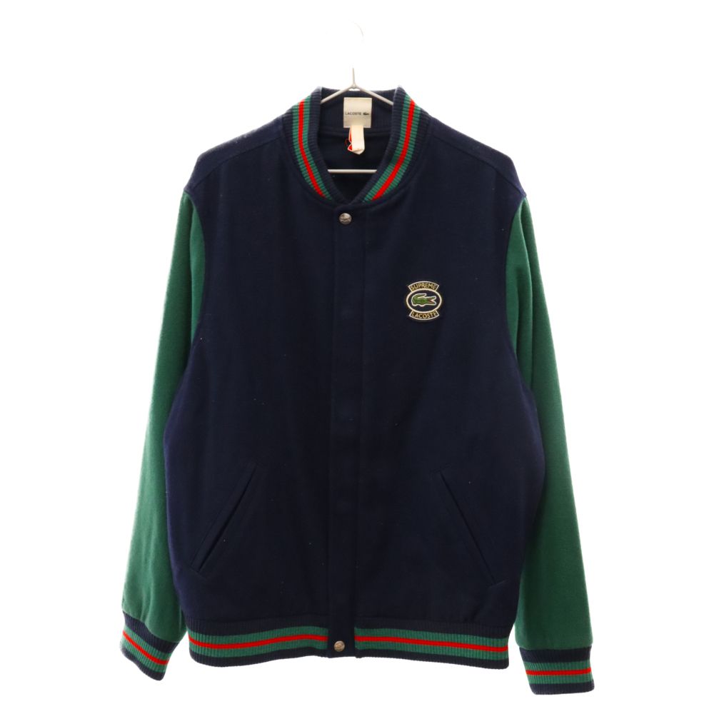 SUPREME (シュプリーム) 18SS ×LACOSTE Wool Varsity Jacket ×ラコステ