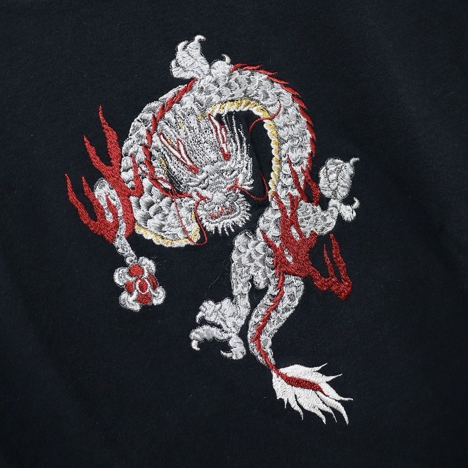 ケイタマルヤマ KEITAMARUYAMA ドラゴン刺繍 カットソー Tシャツ