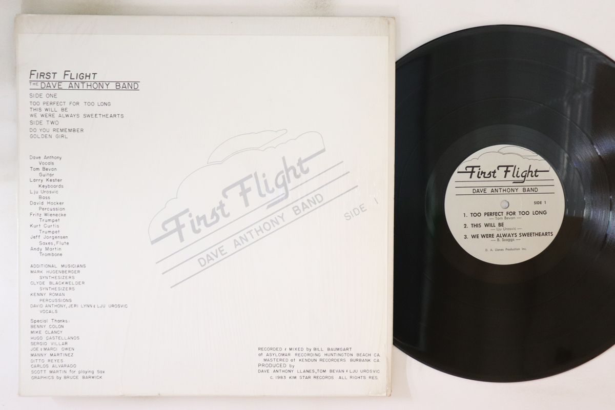 米LP Dave Anthony Band First Flight KM11537 KIM STAR RECORDS