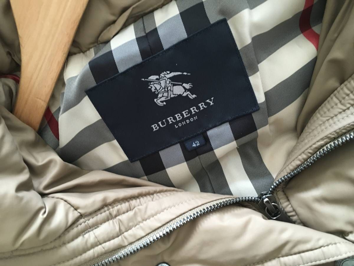 極美品 BURBERRY LONDON バーバリーロンドン 高級 ダウン コート４2