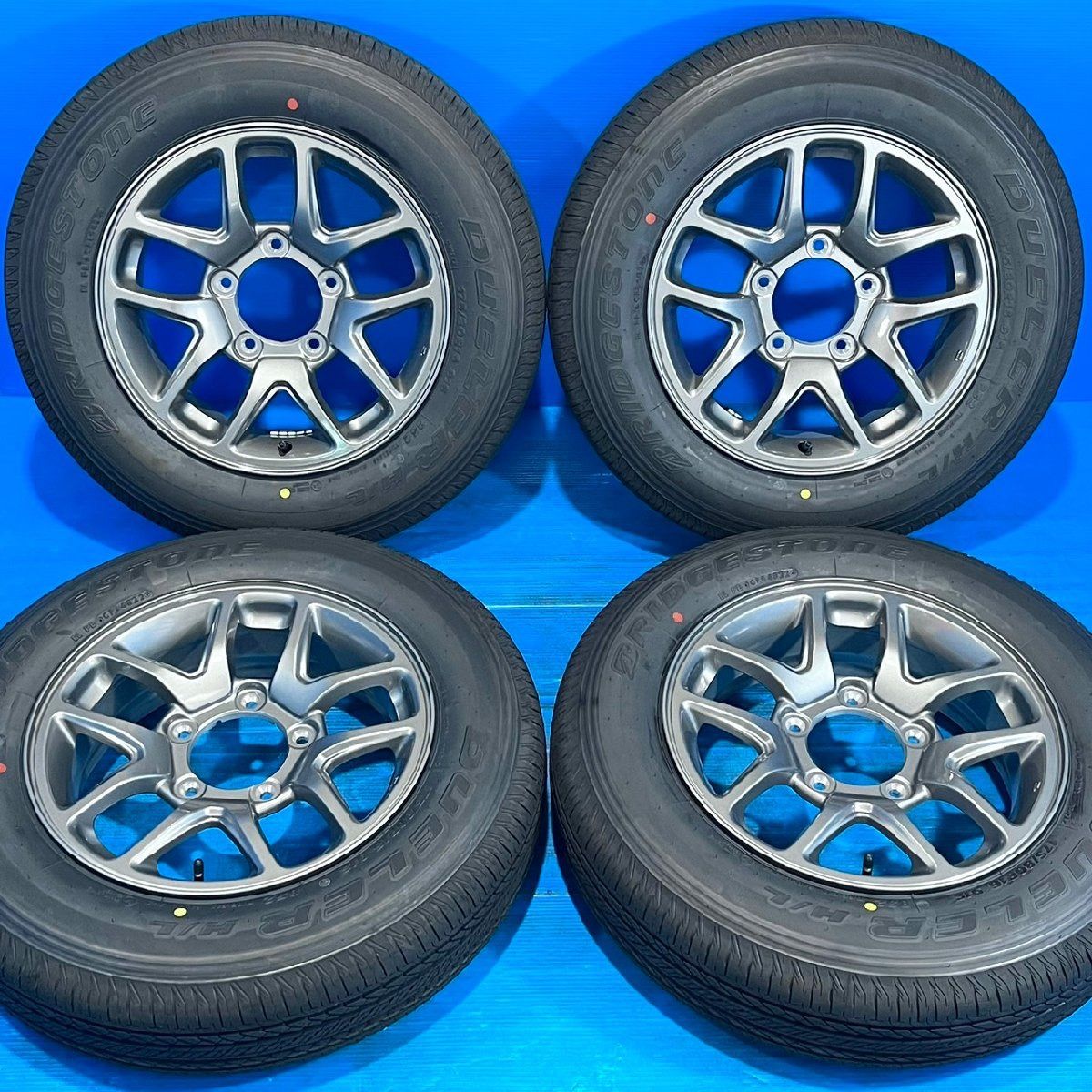 ☆送料込☆新車外し☆スズキ JB64W ジムニー 純正 16インチ 4本 新車外し 美品】スズキ JB64 ジムニー 純正 16in 5.5J +22