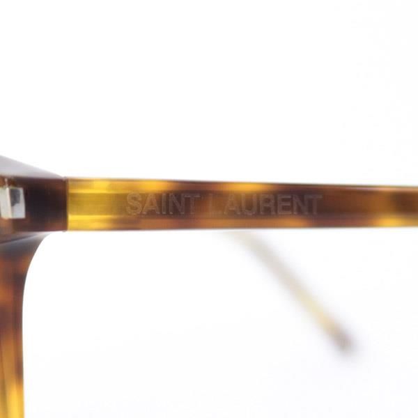 Saint Laurent ロゴ ハバナ メガネ ブラウン Saint Laurent havana shade featuring YSL logo – Eyewear Club