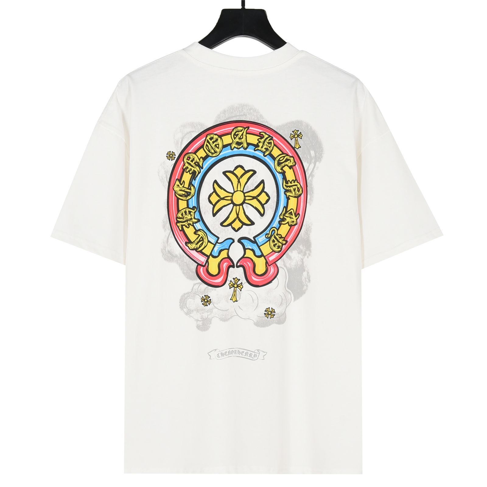 正規品　CHROME HEARTS クロムハーツ　ホースシュー　Tシャツ CHROME HEARTSクロムハーツホースシューTシャツ black - 夜型