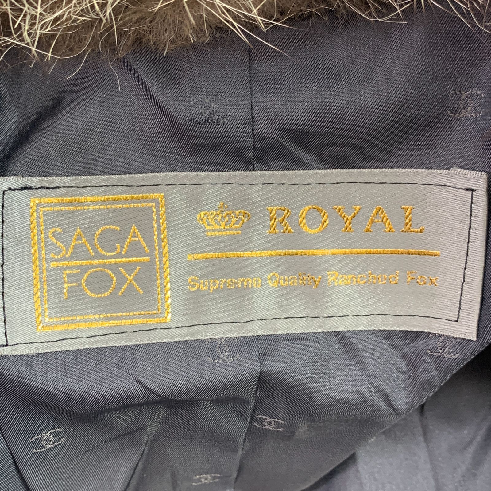 04ｍ1438▽SAGA FOX ROYALシルバーフォックス毛皮コート 最高級