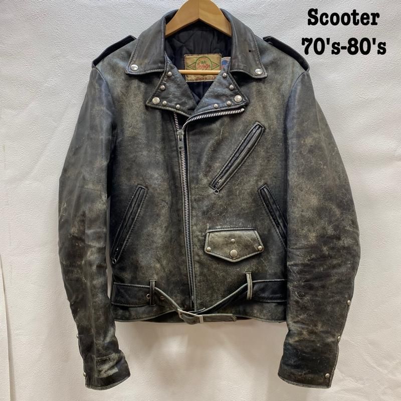 Scooter 70's～80's ダブル ライダース レザージャケット vintage