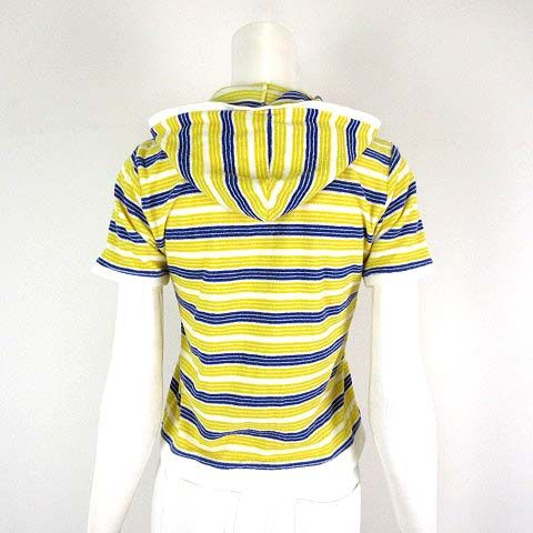 クレージュ courreges パーカー マルチ ボーダー コットン