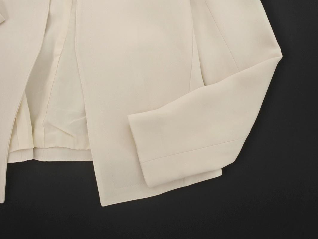 theory セオリー ノーカラー ジャケット size00/アイボリー