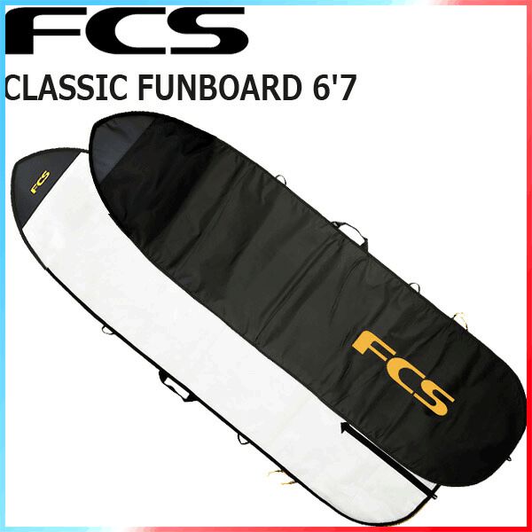 FCS CLASSIC BOARD COVER FUNBOARD 6'7/エフシーエス クラシック ボードカバー ファンボード ボードケース ハードケース サーフボード サーフィン BLACK-MANGO