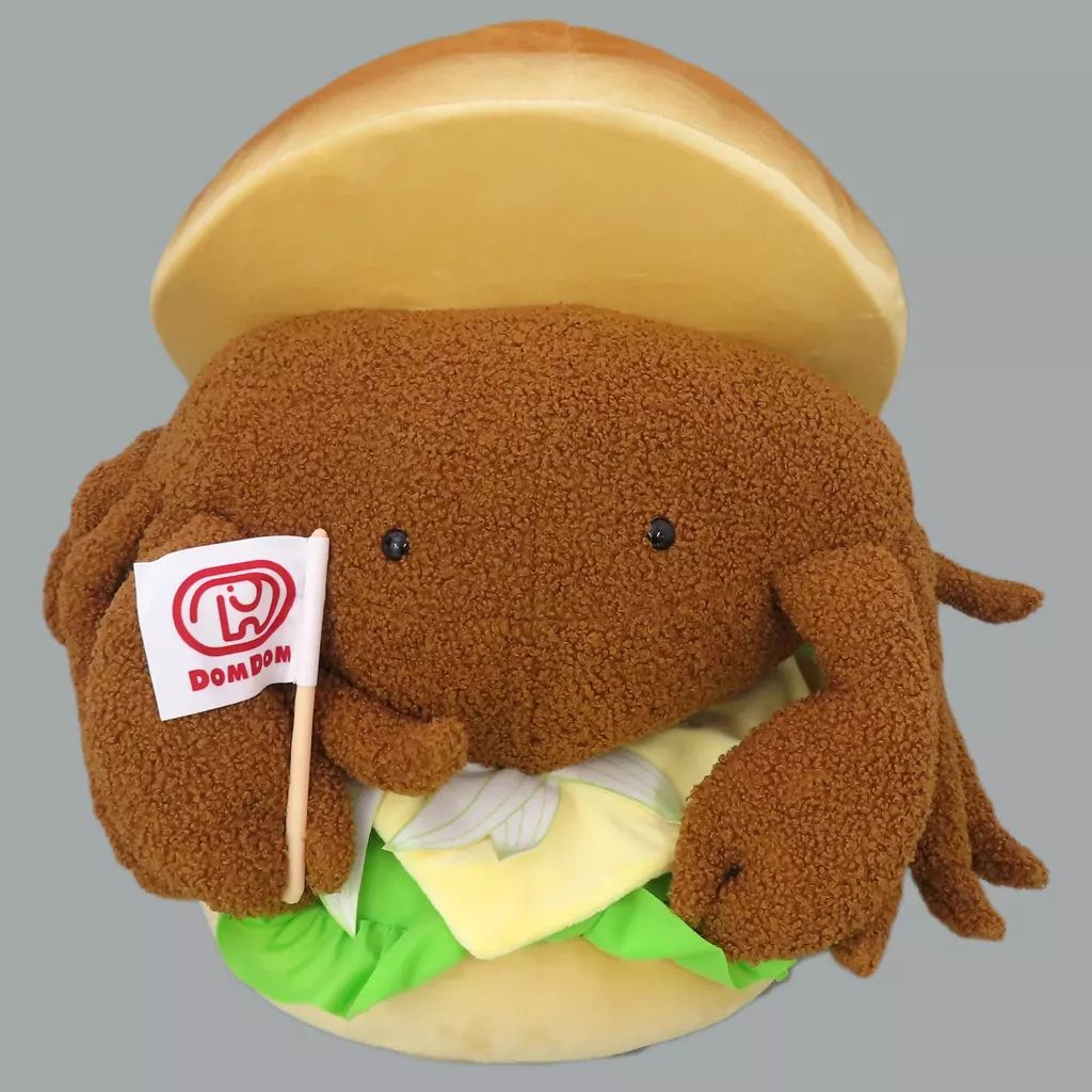 お値下げ ドムドムハンバーガーくじLH賞 丸ごとカニバーガー＋C賞＋F賞2つ お値下げ ドムドムハンバーガーくじLH賞 丸ごとカニバーガー＋C