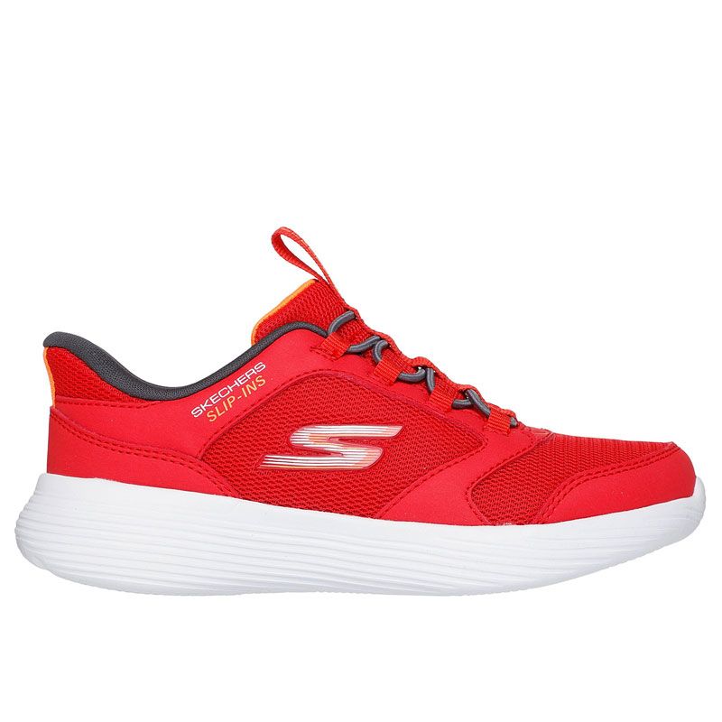 SKECHERS(スケッチャーズ) GO RUN 400 V2-TURBO-BRISK スポーツスタイル シューズ キッズシューズ 403899L、17cm スケッチャーズ SKECHERS GO RUN 400 V2-TURBO-BRISK ジュニア 子供 シューズ 靴 スニーカー スリップイン  ハンズフリー 運動 ランニング クッション メッシュ 403899L RDGY レッドグレー 19.0 SKECHERS（スケッチャーズ）  ハンズフリースニーカー スリップインズ ...