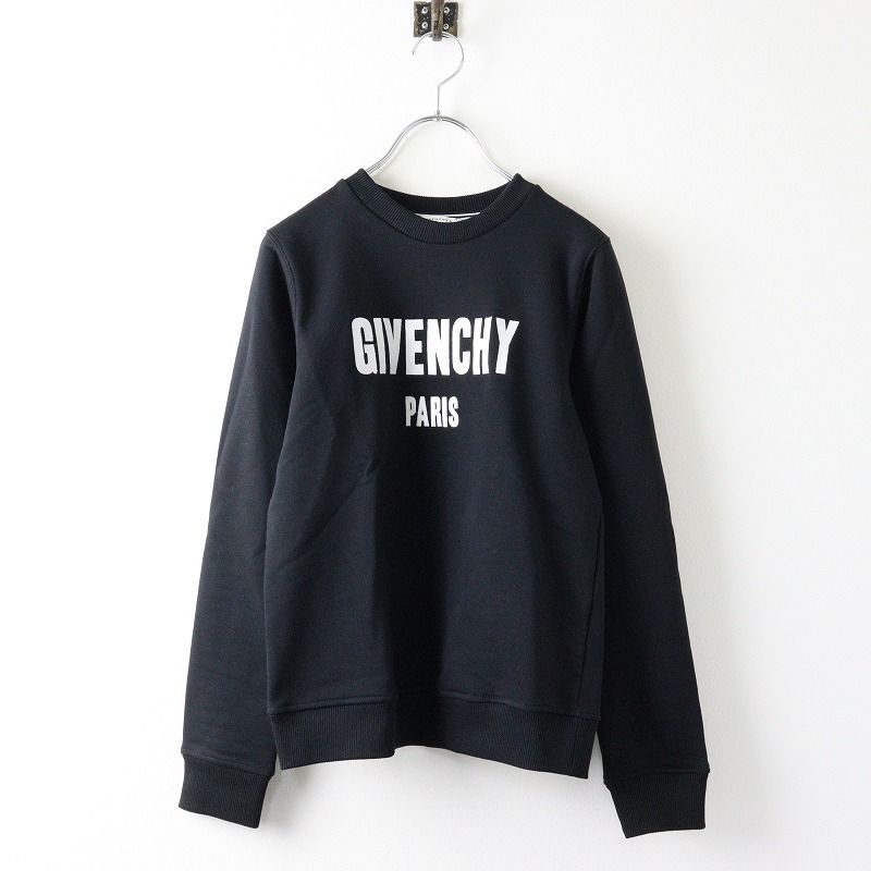 美品 ジバンシィ GIVENCHY H25072 ロゴスウェット 12/ブラック 